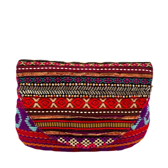 World Market Handbags - World Market Women Beaded Clutch/Coin Purse